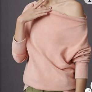 Anthropologie Pilcro Coral Donna‎ Tunic Pullover Sweatshirt S